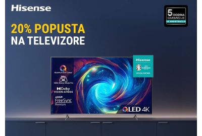 20% popusta na Hisense televizore