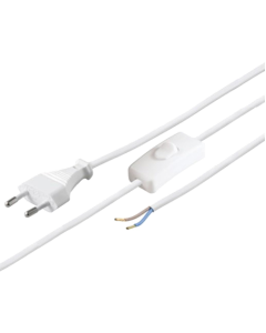 PLUGIT kabl napojni CEE7/16 - 2x0.75, 1.5m, beli sa prekidačemSo cheap