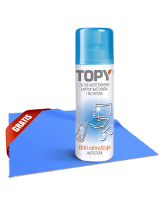 TOPY Sprej za čišćenje 120 ml + Mikrofiber krpicaSo cheap