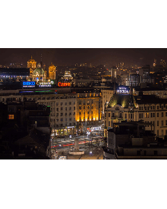 AM FOTO Beograd u noći - fotografija na platnu - BN18So cheap