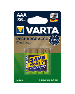 VARTA Punjive baterije Endless AAA 750 mAh 4/1So cheap