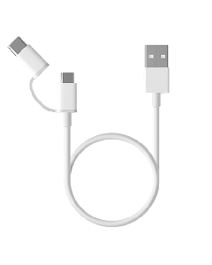 XIAOMI Micro USB kabl + USB C adapter 2in1, 0.3m (Beli) - SJV4083TYSo cheap