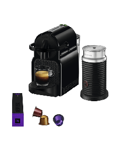 NESPRESSO Aparat za espresso kafu i aparat za pravljenje pene od mleka Inissia Black i Aeroccino 3, A3ND40EUBK-DLSo cheap