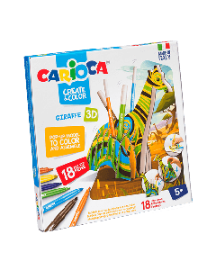 CARIOCA Flomaster set CREATE AND COLOR GIRAFFE 3d 1/18 42901So cheap