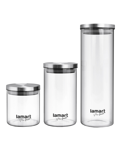 LAMART Set od 3 staklene posude LT6025So cheap