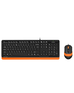 A4 TECH F1010 Fstyler Crna/Narandžasta Žična tastatura i mišSo cheap