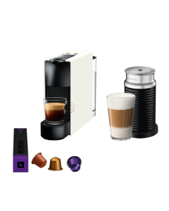 NESPRESSO Aparat za espresso kafu i aparat za pravljenje pene od mleka Essenza Mini White i Aeroccino 3, A3NC30EUWH-TXSo cheap