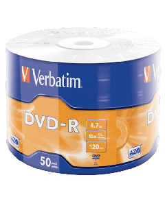 VERBATIM DVD-R 16X 1/50 (pakovanje)So cheap