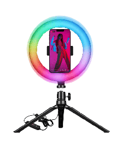 CELLY CLICKRINGRGBBK - Tripod sa RGB prstenom za osvetljenjeSo cheap