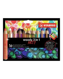 STABILO Woody 3u1 ARTY Set drvenih bojica 1/10 sa rezačemSo cheap