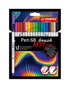 STABILO Pen 68 Brush Flomasteri set 1/18So cheap