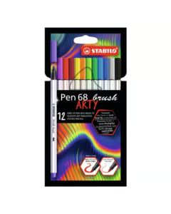 STABILO Pen 68 Brush Flomasteri set 1/12So cheap