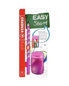 STABILO Easy Pink Set grafitna olovka, rezač i gumica za desnorukeSo cheap