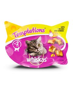 WHISKAS Temptations Piletina i Sir 60g Dodatna hrana za mačkeSo cheap