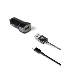 CELLY CCUSBTYPEC USB-A na USB-C 12W (Crni) Auto punjačSo cheap