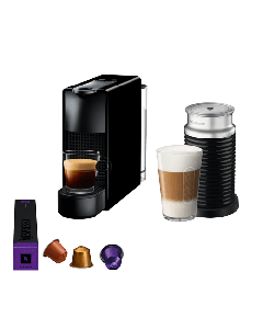 NESPRESSO Aparat za espresso kafu i aparat za pravljenje pene od mleka Essenza Mini Black i Aeroccino 3, A3NC30EUBK-TXSo cheap