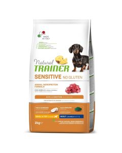 TRAINER NATURAL Sensitive No Gluten sa jagnjetinom za odrasle pse malih rasa 2kgSo cheap