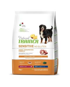 TRAINER NATURAL Sensitive No Gluten sa pačetinom za odrasle pse srednjih i velikih rasa 3kgSo cheap