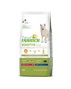 TRAINER NATURAL Sensitive Plus sa zečetinom za odrasle pse srednjih i velikih rasa 12kgSo cheap