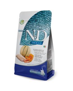 N&D OCEAN Kitten Cod Shrimp Pumkin and Cantaloupe Melon 300 g Hrana za mačkeSo cheap