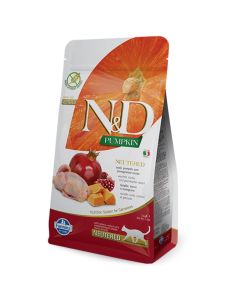 N&D PUMPKIN Cat Neutered Quail and Pomegranate 300 g Hrana za mačkeSo cheap