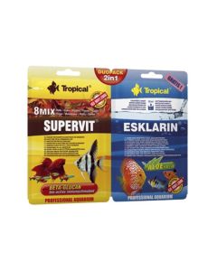 TROPICAL 2u1 Supervit 12g + Esklarin 10 ml Hrana za ribiceSo cheap