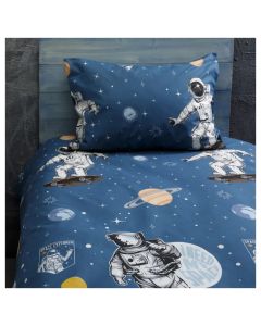 STEFAN 151-1311 Dečija posteljina Plavi astronaut 140 x 200 cmSo cheap