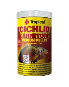 TROPICAL Cichlid Carnivore Medium Pellet Hrana za ciklide mesoždere 500 ml/180 gSo cheap