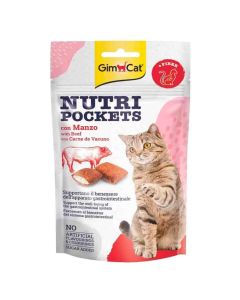 GIMCAT Nutri Pockets Govedina i Slad Poslastica za mačke 60 gSo cheap