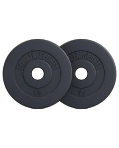 GORILLA SPORTS Set plastičnih olimpijskih tegova 2 x 10 kgSo cheap