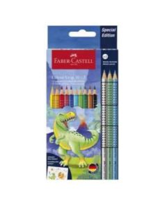 FABER CASTELL Grip Dinosaurus 1/10 + Grip Metallic Drvene bojiceSo cheap