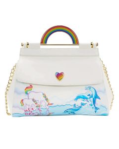 LOUNGEFLY Lisa Frank Markie Reflection Crossbody BagSo cheap